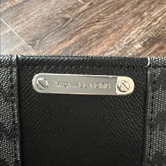 Michael Kors Black and Silver Monogram Bag